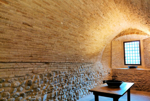 Castle of Santarcangelo – this is a cellar in the basement of the castle, particularly built with bricks and stones – BBofItaly
