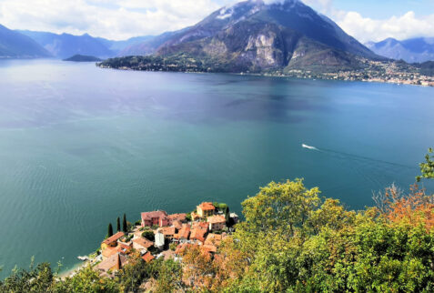 Vezio castle – below the castle you can observe the hamlet of Varenna – BBofItaly