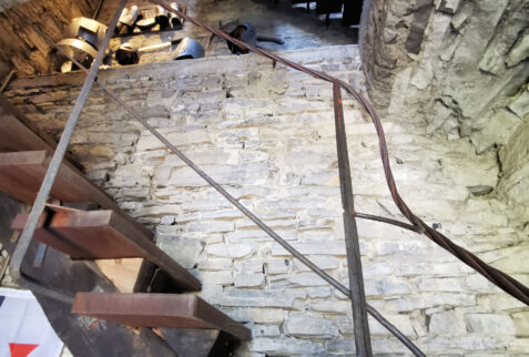 Vezio castle – the wooden little staircase inside the tower – BBofItaly