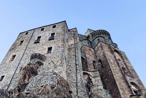 Avigliana – the huge building of Sacra di San Michele - BBofItaly