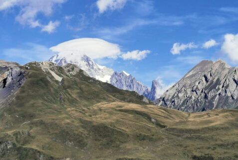Piccolo San Bernardo – Mont Blanc 4809 meters high with a cloud cap – BBofItaly