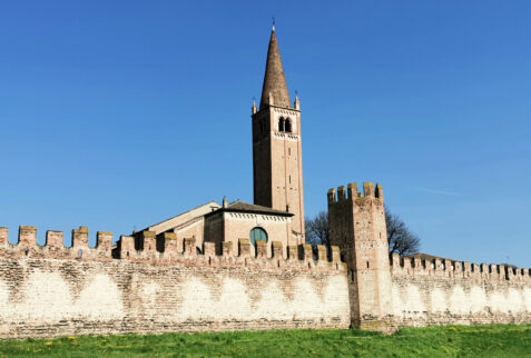 Montagnana - Church of San Francesco seen from the defensive walls – BBofItaly