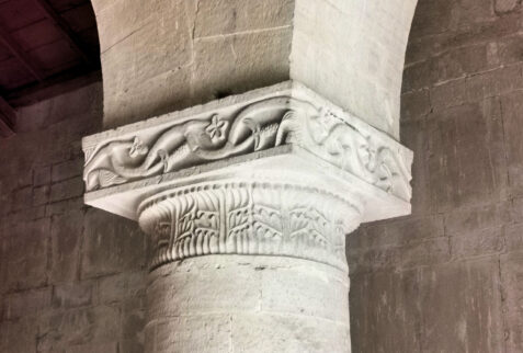 Santa Maria della Strada Matrice – detail of a column inside the church - BBofItaly