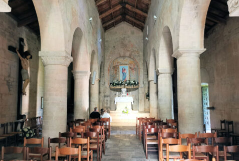 Santa Maria della Strada Matrice – characteristic Romanesque style of the church – BBofItaly