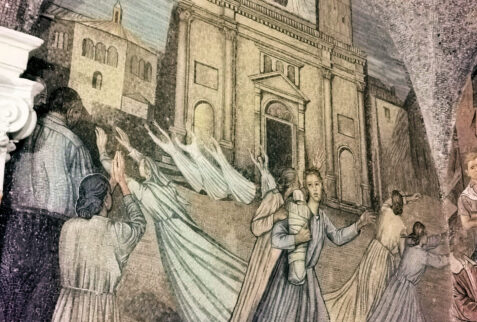 Ascoli Piceno – A mosaic in crypt of cathedral of Ascoli Piceno – BBofItaly