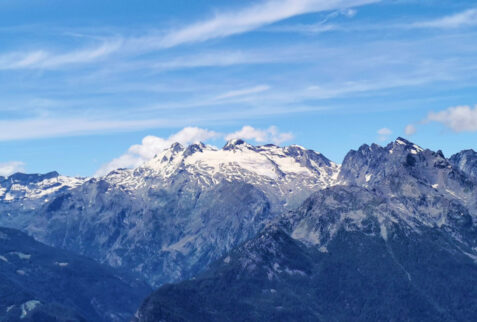 Becca France – the Chateau Blanc glacier and above it from left Testa del Rutor Le Chateau Blanc Monte Doravidi – BBofItaly