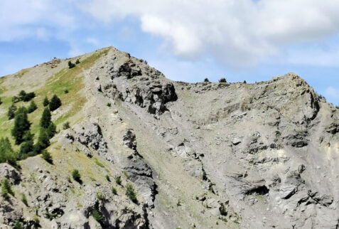 Becca France – the face where the landslide occurred, the top is on the left - BBofItaly