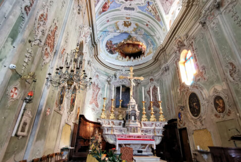 Cervo – the main altar of San Giovanni Battista church – BBofItaly