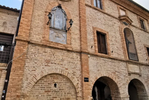 Grottammare – the facade of Teatro dell’Arancio, an ancient theatre – BBofItaly