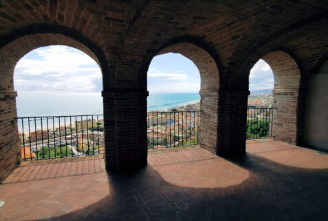 Grottammare – the landscape from the porch Le Logge del Teatro – BBofItaly