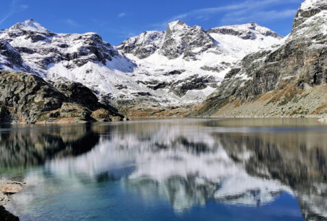 Lago del Truzzo - the central peak in the background is Pizzo Quadro 3014 meters high - BBofItaly