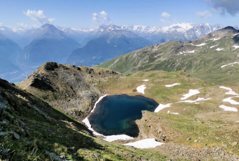 Mont Fallere – the view of Dead Lake while climbing Mont Fallere – BBofItaly