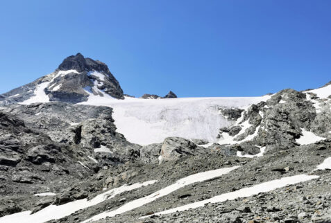 Traversiere - the Goletta glacier under the peak of Granta Parey – BBofItaly