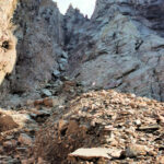 Passo della Scaletta - the gully to the pass seen from the bottom - BBofItaly